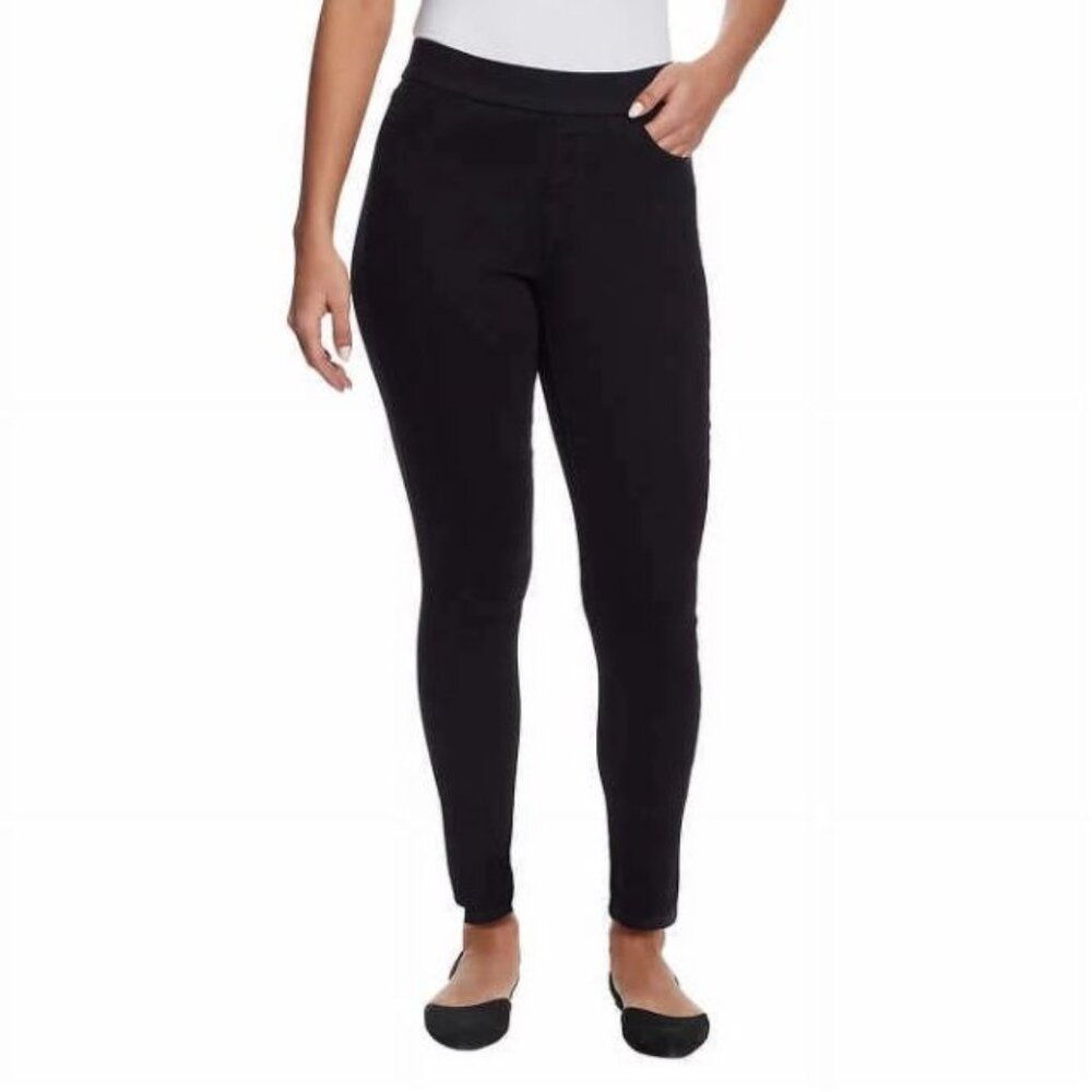Gloria Vanderbilt Women's Pull-on Comfort Jeans High Rise - Black